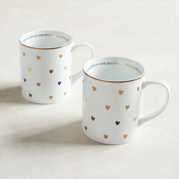 Williams Sonoma HRC Love is Love Mugs (Set of 2) - Picture 3 of 4
